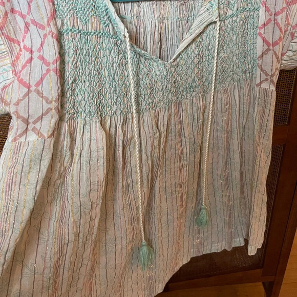 Rachel Roy Embroidered Boho top - Picture 3 of 5